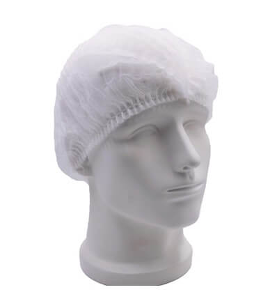 Hajháló harmónikás PP, fehér (100db)