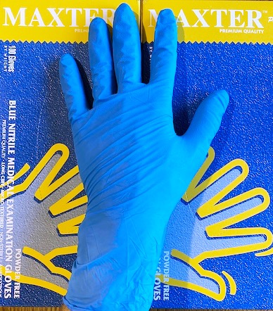 Nitril hosszúszárú (290mm) gumikesztyű (Maxter - 100db)