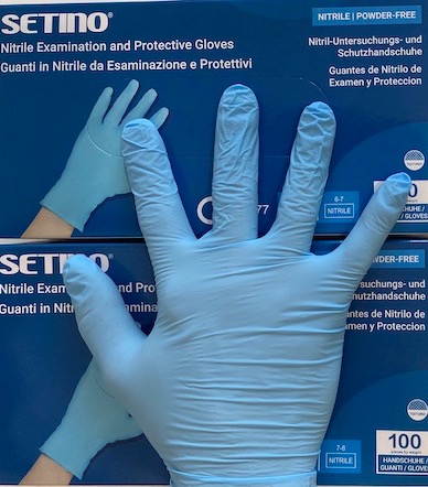 Nitril gumikesztyű (Setino - 100db)