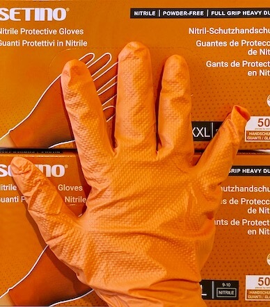 Narancs (8,4g) nitril gumikesztyű (Setino - 50db)